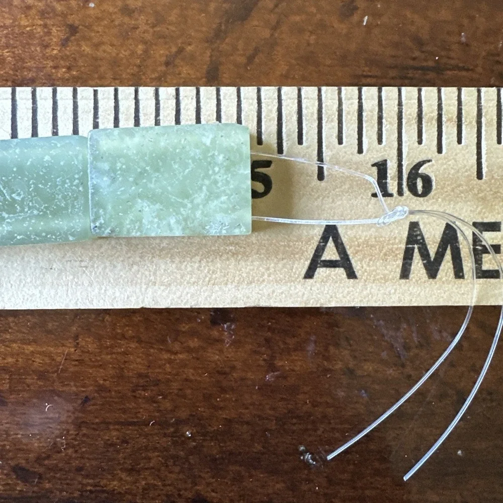 Lapidary Stone Beads 4 Strand Lot Nephrite Jade Fossil Red Coral Blue Turquoise - Picture 8 of 12